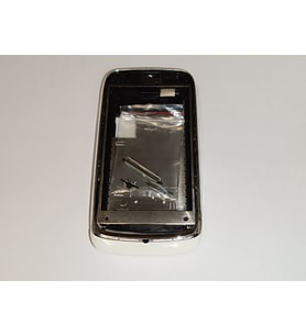 Nokia 610 Full Kasa Kapak Tuş Takımı N610 Uyumlu Beyaz Renk Orta Kasa Ön Kapak Arka Kapak