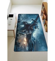 Modern Dijital Baskı Kaymaz Taban Çocuk ve Genç Odası Halısı H0575