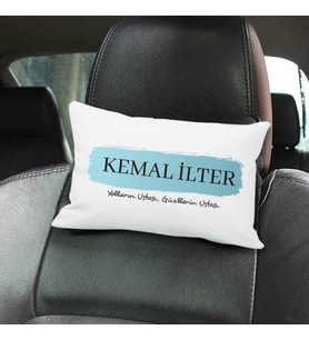 İsim ve Mesajlı Araç Koltuk Boyunluğu