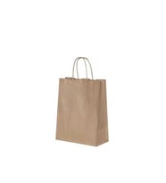 Burgu Saplı Kraft Kağıt Çanta 18x9x25 cm - 25 Adet