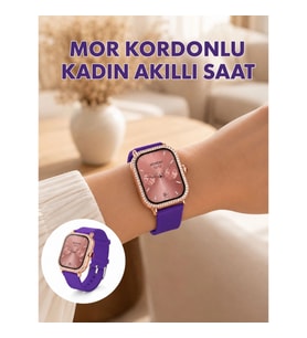 Mey İthalat® Arama Özellikli Dokunmatik Ekranlı Kadın Akıllı Saat