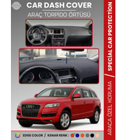 AUDI Q7 (2005-2015) Torpido Örtüsü Ön Göğüs Koruma Torpido Koruma Araca Özel Kaymaz Kolay Montaj