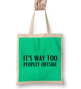 Sarcasm Funny Comment Quotes Gift - Sarcastic Women And Men Humorous Saying Bez Çanta Uzun Saplı