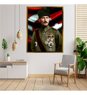 ÇERÇEVELİ ATATÜRK TABLO S714