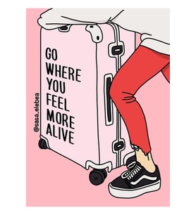 Go By Sasa Elebea Tablo Ahşap Poster Dekoratif