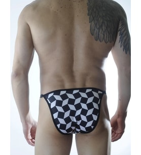 Mulvxbrf Brf02 Erkek Metalli Küp Desenli Slip İç Çamaşırı (Mulvix)