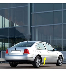 VW Bora 1999-2005 Sağ Arka Kapı Çıtası Boyanır Tip 1J4853754B