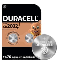 Duracell CR2032 Lityum Düğme Pil (2li Paket)