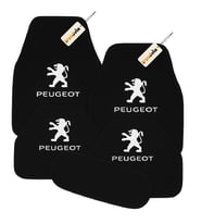 Peugeot Uyumlu 5 Parça Halı Oto Paspas Seti – Şık Görünüm, Kolay Temizlik, Kaymaz Özellik (Siyah)