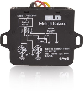 Elo 210.500.001 Korna Melodi Kutusu 12 Volt / 24 Volt