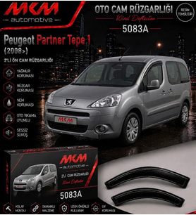Peugeot Partner Tepe 1 (2008>) 2'li Ön Mugen Cam Rüzgarlığı