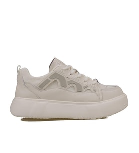 Lufian Beyaz Jake Erkek Deri Sneaker