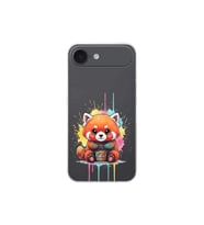 iPhone 17 Air ile Uyumlu Splash Tilki Tasarımlı Şeffaf Silikon Kılıf