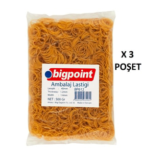 Bigpoint Mini Ambalaj Lastiği 500 Gram %100 Kauçuk x 3 Poşet