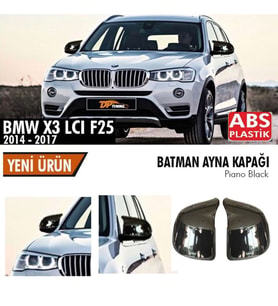 Bmw X3 Yarasa Ayna Kapağı Batman Parlak Siyah Piano Black