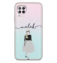 Huawei Women Tasarımlı Şeffaf Telefon Kılıfı