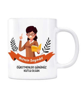 Öğretmenler Gününe Özel İsimli Kupa Bardak - Canım Öğretmenim