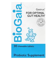 BioGaia, Gastrus® For Optimal Gut Health, Mint and Mandarin, 30 Chewable Tablets (Renksiz)