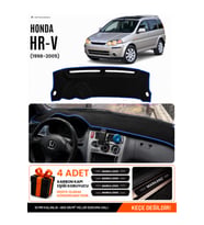 e-biz HONDA HR-V (1998-2005) Uyumlu Torpido Koruma, Torpido Örtüsü, Torpido Kılıfı - Siyah-Mavi - HO018