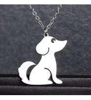 Gümüş  Köpek Kolye