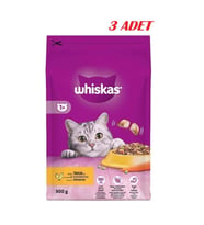 Whiskas Tavuklu Sebzeli Kuru Kedi Maması 300 Gr*3 ADET