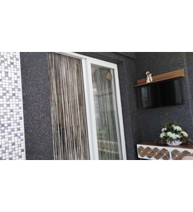 İP MODEL KIRIK BEYAZ RENK İP PERDE 300*270 cm - 2 mm şerit