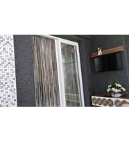 İP MODEL KIRIK BEYAZ RENK İP PERDE 300*270 cm - 2 mm şerit