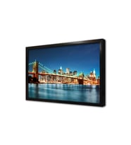 New York Gece Çerçeveli Mdf Tablo