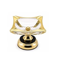 Kişiye Özel Metal Ayaklı Cam Küllük - 20x13cm