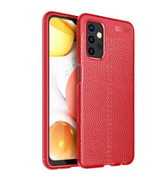 Samsung Galaxy A32 5G Kılıf Esnek Pu-Deri Leather-Pu Serisi Protected Case (Kırmızı)