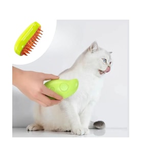 Buharlı Yumuşak Silikon Uçlu Kedi &amp;amp; Köpek Tüy Tarama Tarağı Yıkama Fırçası (5343)