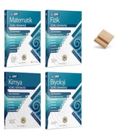 11. Sınıf Matematik Fizik Kimya ve Biyoloji 4lü Set Bilgi Sarmal Soru Bankası + Telefon Standı