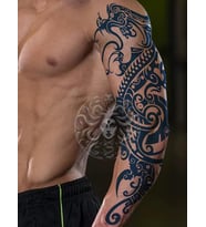 GZQB-002 YARI KALICI ANKA KUŞU DESEN KOL DÖVMESİ-TATTO