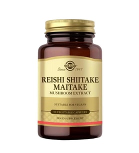 Solgar Reishi Shiitake Maytake Mantar Ekstresi Takviye Edici Gıda 50 Kapsül