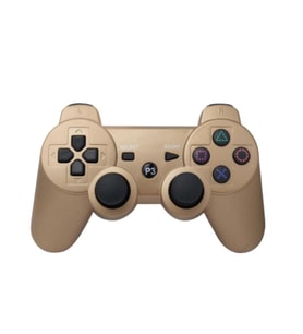 Cosmostech P3 Doubleshock PS3 Playstation 3 için Uyumlu Kablosuz Titreşimli Oyun Kolu Gamepad Joystick Controller Gold