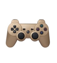 Cosmostech P3 Doubleshock PS3 Playstation 3 için Uyumlu Kablosuz Titreşimli Oyun Kolu Gamepad Joystick Controller Gold