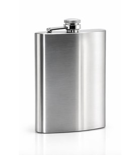 Dixavent Paslanmaz Çelik 9 Oz Matara (Gümüş Gri)