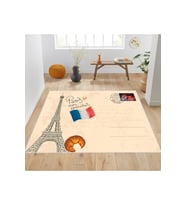 Rovigo Home Dijital Baskı Yıkanabilir Kaymaz Taban Salon Halısı RVG1900-SD204 (Bej)