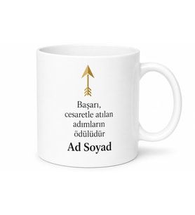 İsim Yazılı Terfi Hediyesi Kişiye Özel Baskılı Kupa Bardak Hediye
