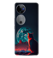 Vivo V40 5G Kılıf Boutique Baskılı Resimli Dalgın Kedi Pcode -074