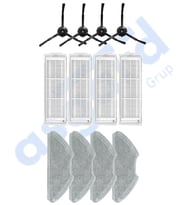 Xiaomi Mop 2 Pro (MJST1SHW) -Mop 2 Lite Uyumlu 4 Yan Fırça 4 Filtre 4 Mop PKT-iasgf0000404