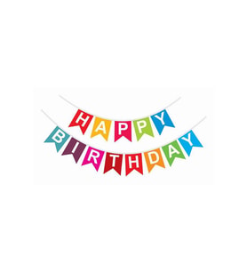 Happy Birthday  Süsleme Bayrağı  2 MT
