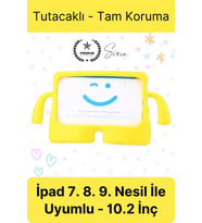 Dayanıklı Apple İpad 7. 8. 9. Nesil 10.2 İnç Uyumlu Çocuk İçin Ayaklı Tablet Kılıfı Koruyucu Silikon