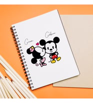 Mickey & Minnie Mouse Sevgili Çift Tasarımlı Defter Kişiye Özel