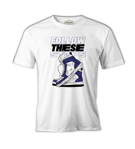 Shoes Follow these Steps Beyaz Erkek Tshirt