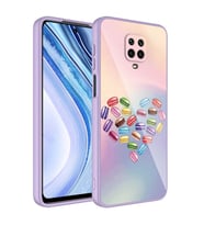 Xiaomi Redmi Note 9S Uyumlu Kılıf Kamera Korumalı Desenli Sert Silikon Zore Epoksi Kapak