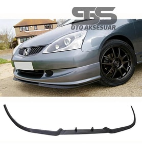 Honda Civic Typer K24 Cupra R Uyumlu Ön Lip Mat Siyah Ön Tampon Lip