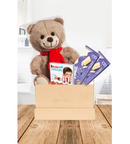 Sevimli Peluş Ayıcık Ülker Mini Çikolata Hediye Seti (Siyah)