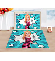 BK Gift Kişiye Özel Şarkı Söyleyen Kız Karikatürlü 1000 Parça Profesyonel Puzzle-2