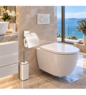 Platin White Kapaklı Wc Kağıtlığı Acar KS8000